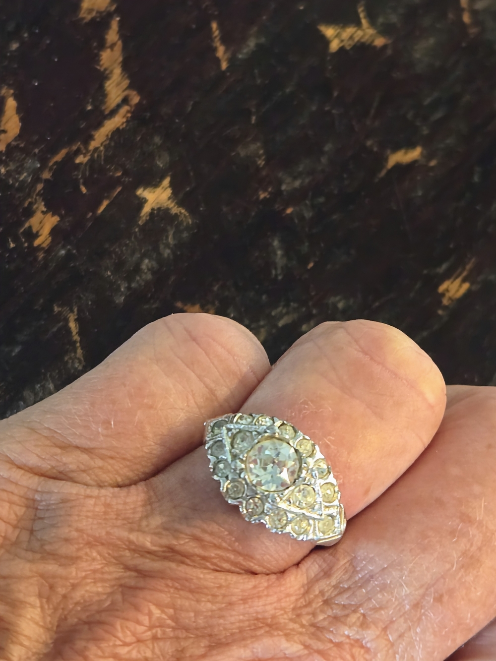 UNCAS vintage Paste Diamond Ring